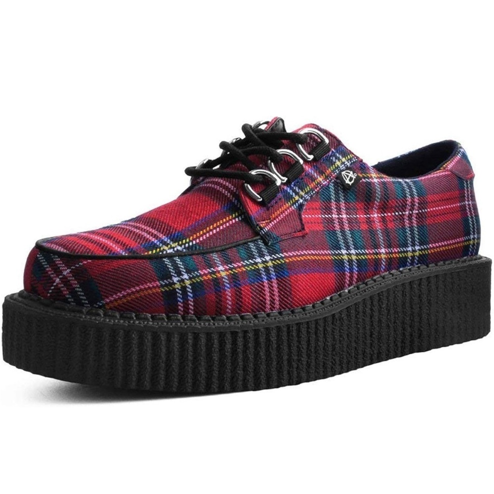 T.U.K. Shoes T2264 Creepers, Red Tartan Plaid
Anarchic Brand New, Size US 6